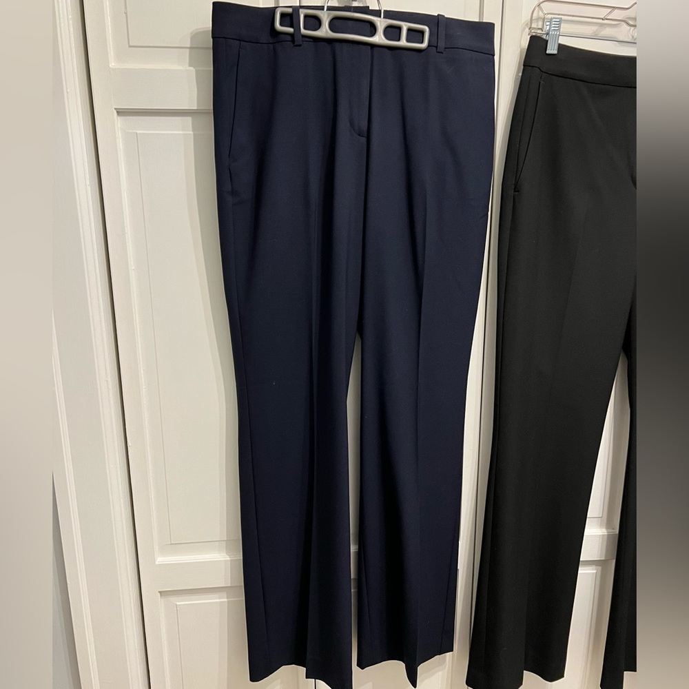 NWT New Ann Taylor Size 8 The Trouser Pants  in Curvy Midrise Navy